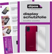 dipos I 6x Beschermfolie helder compatibel met Samsung Galaxy M31s Achterkant Folie screen-protector (expres kleiner dan het glas omdat het gebogen is)