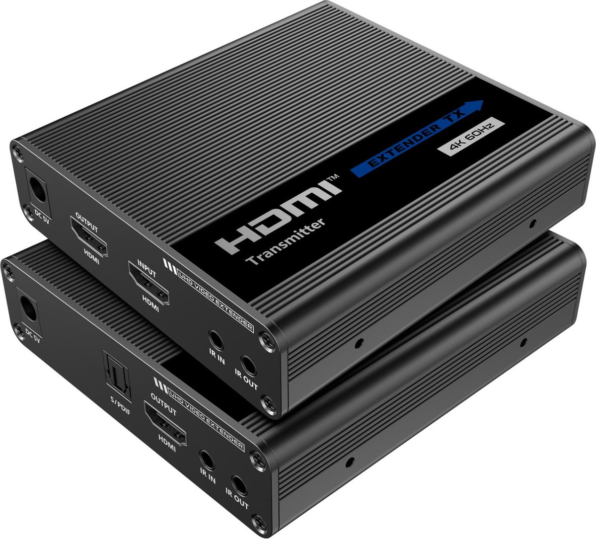 Allteq - HDMI verlenger set - Zender - Transmitter - HDMI 2.0 - 4K - Verlengt tot max. 70 meter