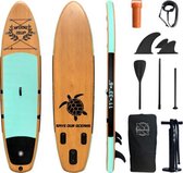 Sup Board Opblaasbaar | Ampes | Stand Up Paddle Board | Sup Boarding | Exclusive Model Turquoise