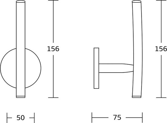 Porte- rouleau de rechange en VDN Stainless - Porte-rouleau de rechange suspendu - Chrome - Porte-rouleau - Porte-rouleau