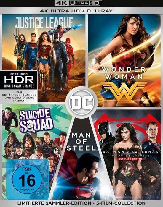 DC 5-Film-Collection (Ultra HD Blu-ray & Blu-ray)