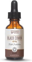 100% Zwarte Komijn Olie 30 ml | Black Cumin Wooden Spoon