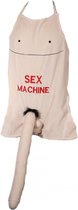 Keukenschort sex machine met penis van pluche