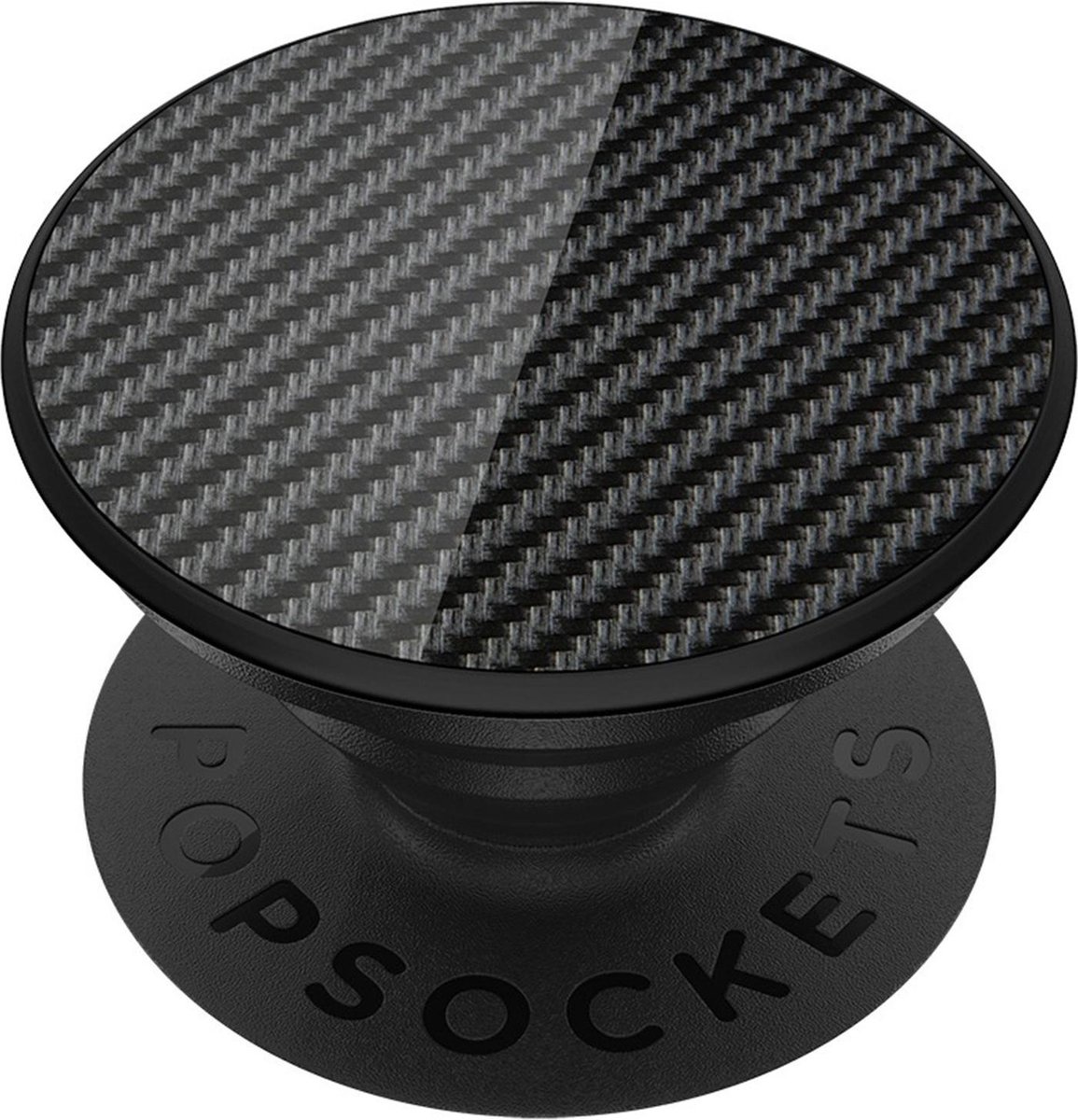PopSockets Luxe PopGrip Telefoon Grip - Carbon Fiber