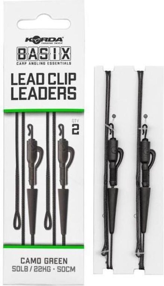 Korda Basix Lead Clip Leaders - Groen van Korda — afbeelding 5