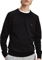 Tommy Hilfiger Cotton Blend Trui - Mannen - Zwart