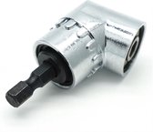 Haakse bithouder voor 1/4" bits, Compact, Snelsluiting.