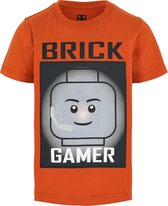 Lego Brick Gamer T-Shirt Caramel Brown - Maat 122