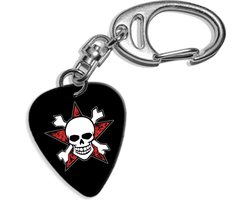 Plectrum sleutelhanger Doodshoofd
