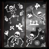 Raamstickers | Halloween Stickers | Raam Decoratie | PVC | Zelfklevend | Herbruikbaar | 8 Vellen | Herfst