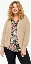 LOLALIZA Cardigan - Taupe - Maat M