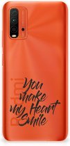 Telefoonhoesje Xiaomi Redmi 9T | Poco M3 Backcover Soft Siliconen Hoesje Heart Smile