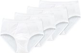 Schiesser Heren sportslip met opening 4 pack Original Classics fijnrib