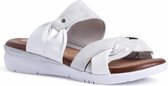 Jana Dames Slip-on schoen 8-8-27104-26 191 wit H-breedte Maat: 42 EU