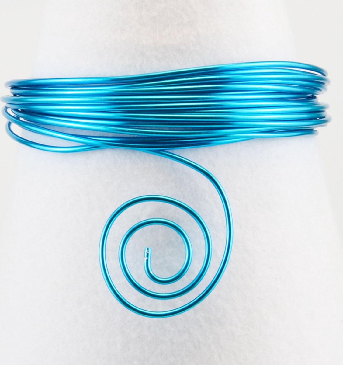 Vaessen Creative Aluminium Draad - 4mm - 10m - Turkoois