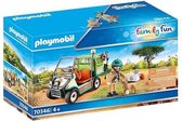 Playset Family Fun Zoo Veterinarian with Medical Car Playmobil 70346 (65 pcs)