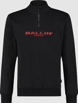 Ballin Amsterdam -  Heren Regular Fit   Sweater  - Zwart - Maat XL