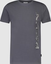 Ballin Amsterdam -  Heren Slim Fit   T-shirt  - Grijs - Maat S