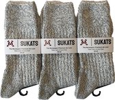Sukats® The Norwegians Premium Deluxe - Noorse Sokken - Maat 39-42 - 3 Paar - Unisex - Wol - Werk - Wandel
