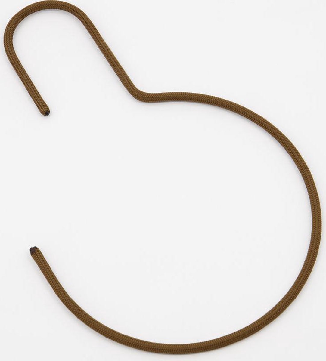 House Doctor ronde hanger bruin set van 3 - KapstokkenOpbergers - ijzer- nylon - 13,5 centimeter x 21,5 centimeter