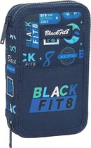 Driedubbele Pennenzak BlackFit8 Retro Marineblauw (28 pcs)