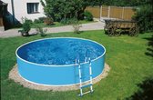 Pool de paroi en acier Azuro - bleu / blanc - liner - y compris échelle - Dimensions :. 4,60 x 0, 9 m