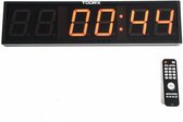 Toorx Fitness Timer - Crossfit, Vechtsport, Fitness & Sport Interval Timer - Tabata - 64 x 16 cm - Countdown - HIIT - met afstandsbediening