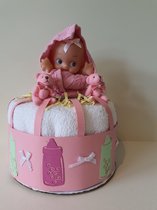 kraamcadeau meisje luiertaartje