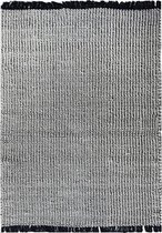 The Rug Republic Hand Woven ARMANT Ivory/Black 160 x 230 cm CARPET