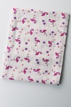 Ephemeris BABY HYDROFILE HOUSSE 100% coton 100x110cm couverture hydrophile bébé - Flamingo