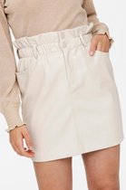 Only Rok Onlmaiya-miri Faux Leather Skrt Pnt 15206801 Pumice Stone Dames Maat - 40
