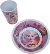 Disney Frozen - Serviesset - Kinderservies - Beker / Kom - Multicolor - Kunststof - 2 Delig
