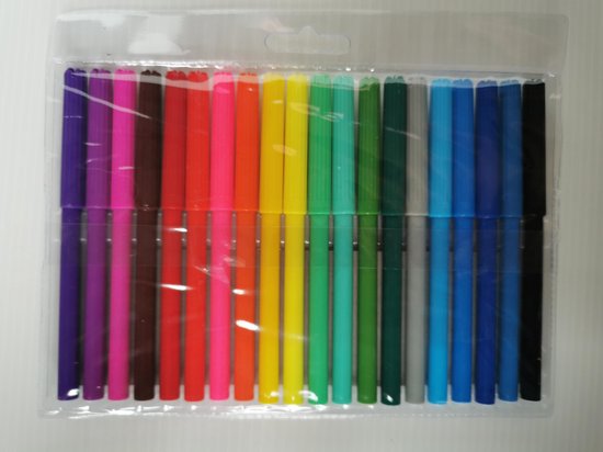 Boîte de 20 crayons feutres non toxiques pour enfant et loisir créatif