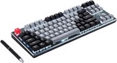 Draadloos Gaming Toetsenbord – Mechanisch – Blauwe Switches – 87 Toetsen – RGB Verlichting – Toetsenbord Gaming – 2.4GHz – QWERTY – Toetsenbord draadloos – Bluetooth – USB receiver – Grijs