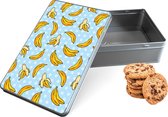 Koektrommel Banana Rechthoek - Bewaarblik 13 x 20 x 5 cm