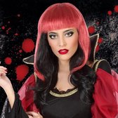 Halloween pruik Rood Zwart 117027