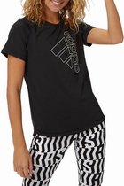 Adidas Tech Badge Of Sport Sportshirt Zwart Dames - Maat S