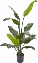 Travellerpalm kunstplant 130 cm met 13 bladeren DELUXE | Strelitzia