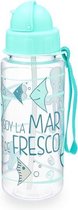 Fles met deksel en rietje Quid Go Peques 0,5 L