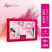 LoveBoxxx - I Love Pink Cadeauset – Sex Toys voor Koppels - Erotische Geschenkset met Seksspeeltjes en Accessoires –  6-delig