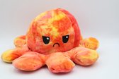 Octopus Mood Knuffel – Omkeerbaar – TikTok Hype 2021 – Verschillende Kleuren – Blij en Boos - Mix Oranje Geel