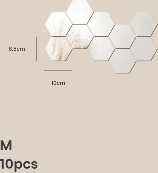 DARENYI 10Pcs Ronde Spiegel 15Cm Acryl Kleine Zelfklevende Stick op Spiegel voor Thuis Woonkamer Slaapkamer Decor