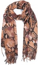 Sjaal voor dames-Slangenprint-180x70cm-Musthaves
