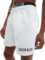 Calvin Klein Double Waistband Zwembroek - Mannen - Wit - Zwart