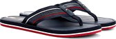 Tommy Hilfiger Slippers - Maat 42 - Mannen - Navy - Rood - Wit