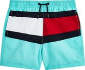 Tommy Hilfiger Medium Drawstring Zwembroek - Jongens - Aqua - Navy - Rood - Wit