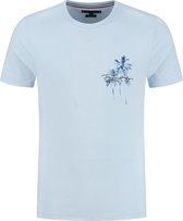 Tommy Hilfiger Palm Box T-shirt - Mannen - Licht blauw