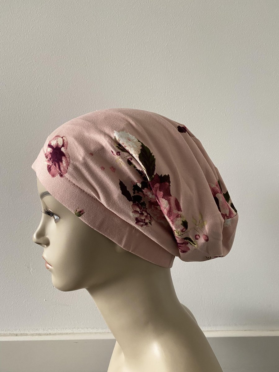 Hair4life Chemo Muts Muts Muts Dames Hoofddeksel Roze Gebloemd 0069