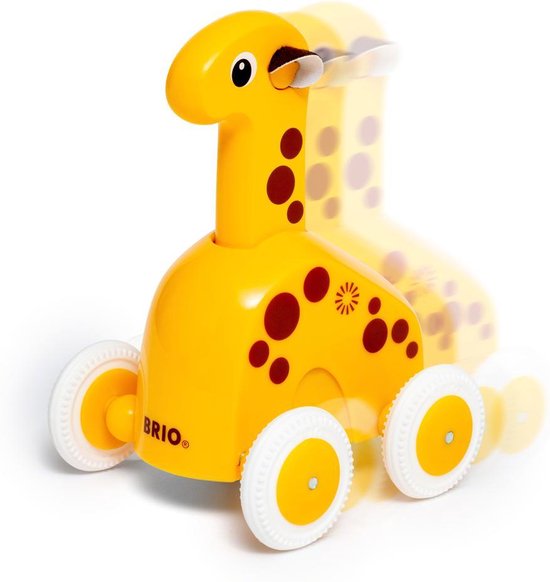BRIO Push & Go Giraffe - Speelgoedvoertuig Baby - BRIO