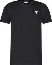 Purewhite -  Heren Slim Fit    T-shirt  - Zwart - Maat L